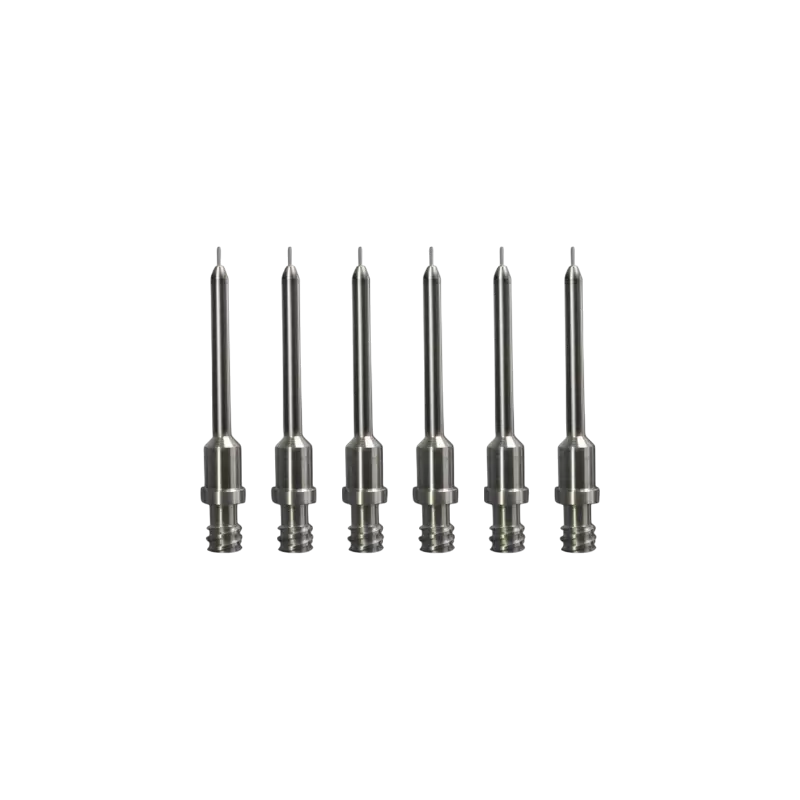 aguja extendida de precisión de doble hilo