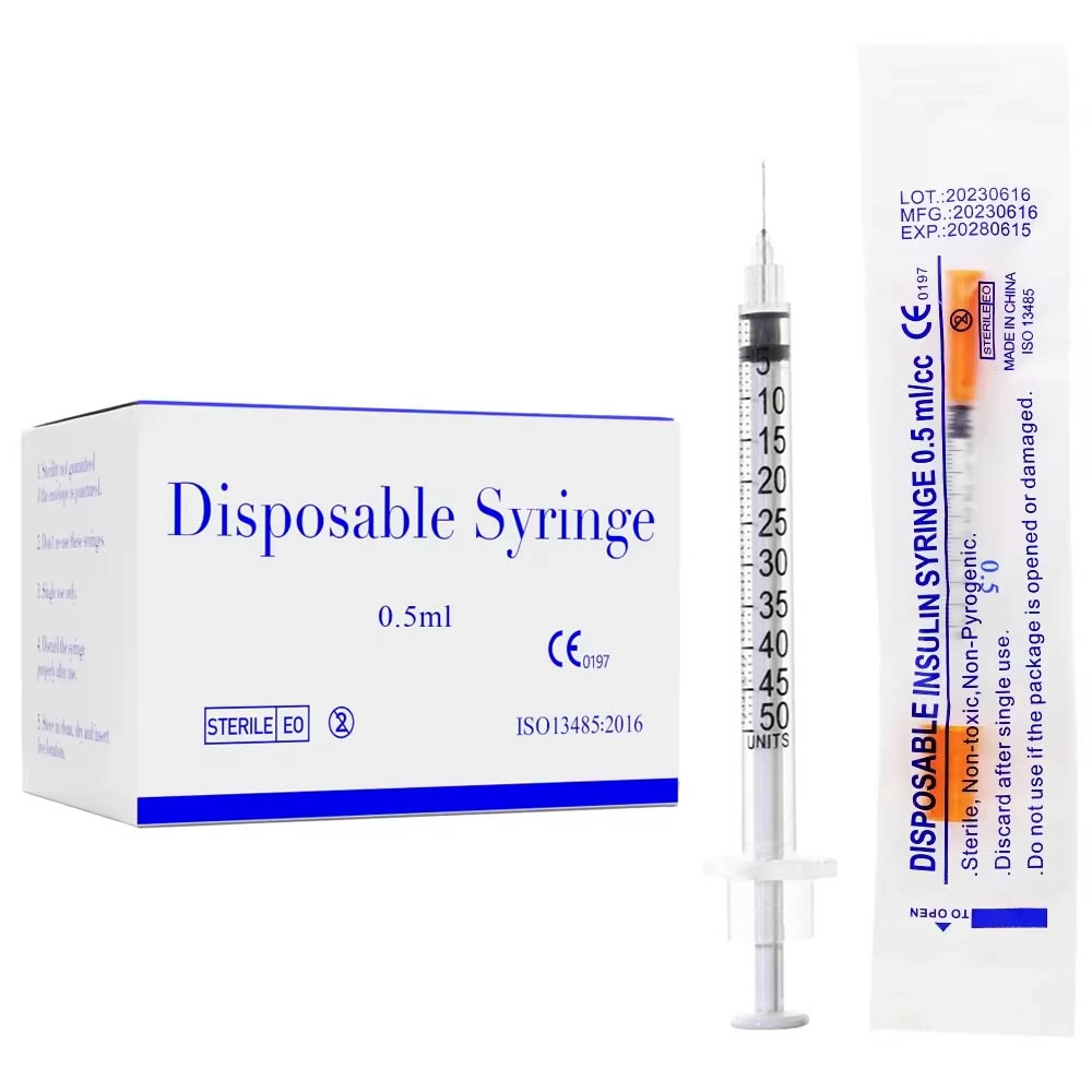 Jeringa de insulina de 0,5 ml